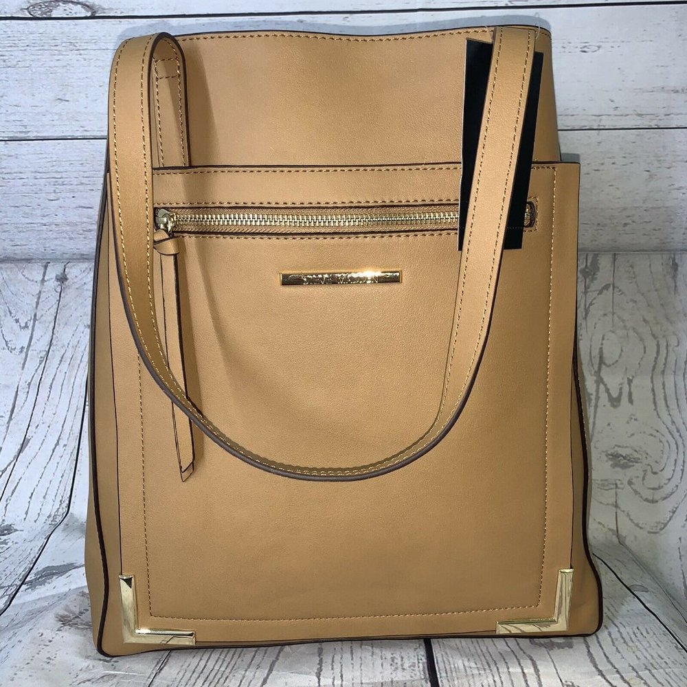 Steve Madden Satchel Handbag Brown Purse Brand New